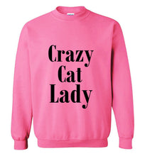 Load image into Gallery viewer, Crazy Cat Lady Sweatshirt
