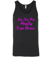 Load image into Gallery viewer, And She Ran Happily Ever After Unisex Tank Top
