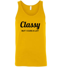 Load image into Gallery viewer, Classy But I Cuss a Lot Unisex Tank Top
