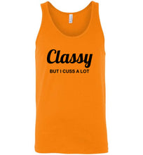 Load image into Gallery viewer, Classy But I Cuss a Lot Unisex Tank Top
