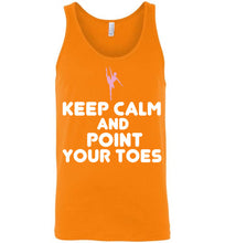 Load image into Gallery viewer, Keep Calm and Point Your Toes Unisex Tank Top
