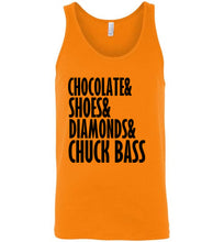Load image into Gallery viewer, Chocolate Shoes Diamonds and Chuck Bass Unisex Tank Top - The Glam Foxx
