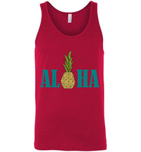 Load image into Gallery viewer, Aloha Pineapple Unisex Tank Top - The Glam Foxx
