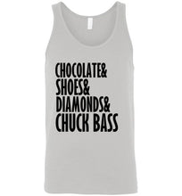 Load image into Gallery viewer, Chocolate Shoes Diamonds and Chuck Bass Unisex Tank Top - The Glam Foxx
