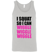 Load image into Gallery viewer, I Squat So I Can Wiggle Wiggle Wiggle Unisex Tank Top
