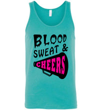 Load image into Gallery viewer, Blood Sweat and Cheers Cheerleader Tank Top

