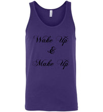 Load image into Gallery viewer, Wake Up and Make Up Unisex Tank Top
