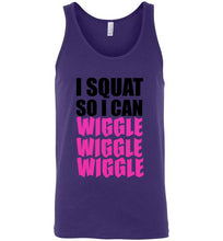 Load image into Gallery viewer, I Squat So I Can Wiggle Wiggle Wiggle Unisex Tank Top
