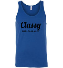 Load image into Gallery viewer, Classy But I Cuss a Lot Unisex Tank Top
