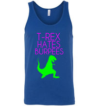 Load image into Gallery viewer, T Rex Hates Burpees Unisex Tank Top
