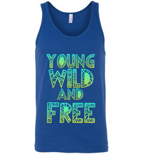 Load image into Gallery viewer, Young Wild and Free Unisex Tank Top - The Glam Foxx
