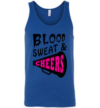 Load image into Gallery viewer, Blood Sweat and Cheers Cheerleader Tank Top
