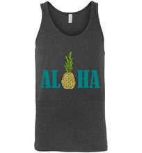 Load image into Gallery viewer, Aloha Pineapple Unisex Tank Top - The Glam Foxx

