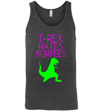 Load image into Gallery viewer, T Rex Hates Burpees Unisex Tank Top
