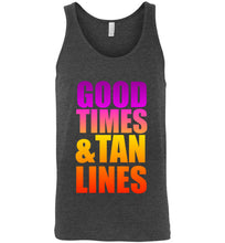 Load image into Gallery viewer, Good Times and Tan Lines Unisex Tank Top
