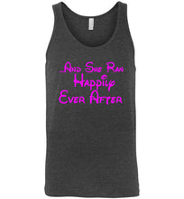 Load image into Gallery viewer, And She Ran Happily Ever After Unisex Tank Top
