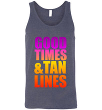 Load image into Gallery viewer, Good Times and Tan Lines Unisex Tank Top
