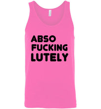 Load image into Gallery viewer, Abso Fucking Lutely Unisex Tank Top - The Glam Foxx
