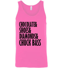 Load image into Gallery viewer, Chocolate Shoes Diamonds and Chuck Bass Unisex Tank Top - The Glam Foxx
