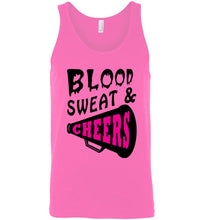 Load image into Gallery viewer, Blood Sweat and Cheers Cheerleader Tank Top
