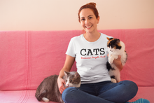 Load image into Gallery viewer, Cats Because People Suck T Shirt
